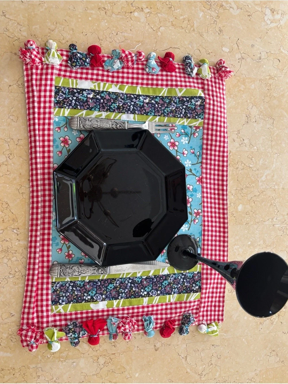 Handmade cotton placemats set of 6 brand new